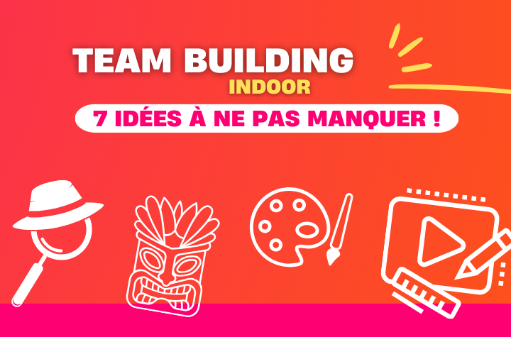 Vignette d'article de blog représentant différentes activités de team building indoor